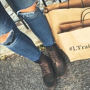 Suede metallic brushed Dr Martens